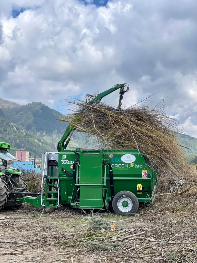 Zago 90 – mixer-tocător pentru compost