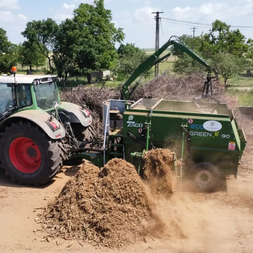 Zago 90 – mixer-tocător pentru compost